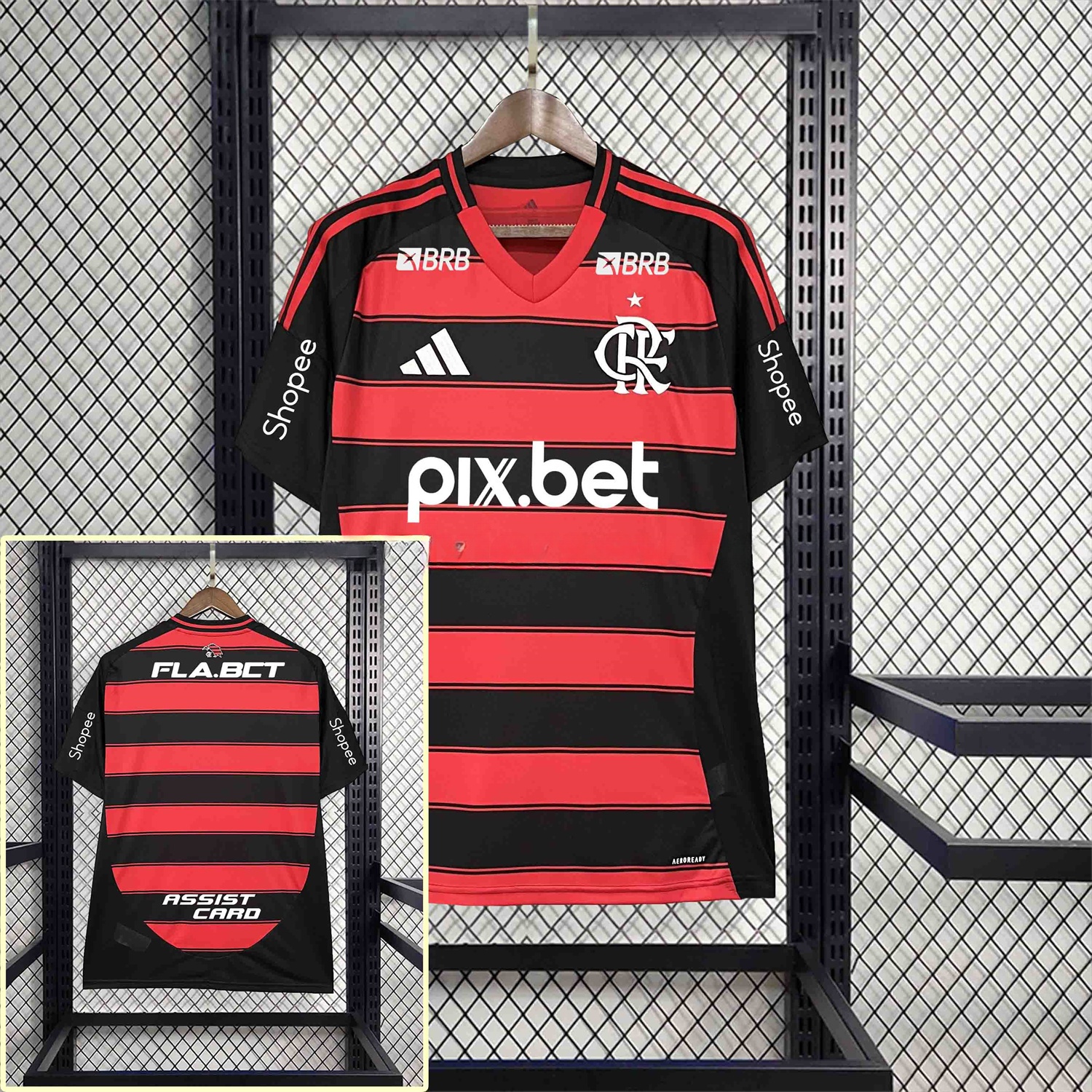 Flamengo 25-26 Home Jersey with Sponsors - Fans Version - UnitedFutballJersey