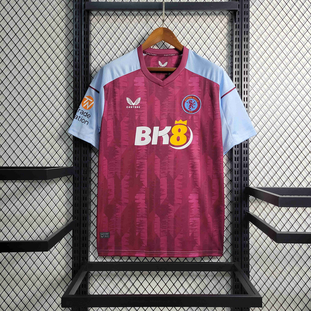 Aston Villa 23-24 Home Jersey - Fans Version - UnitedFutballJersey