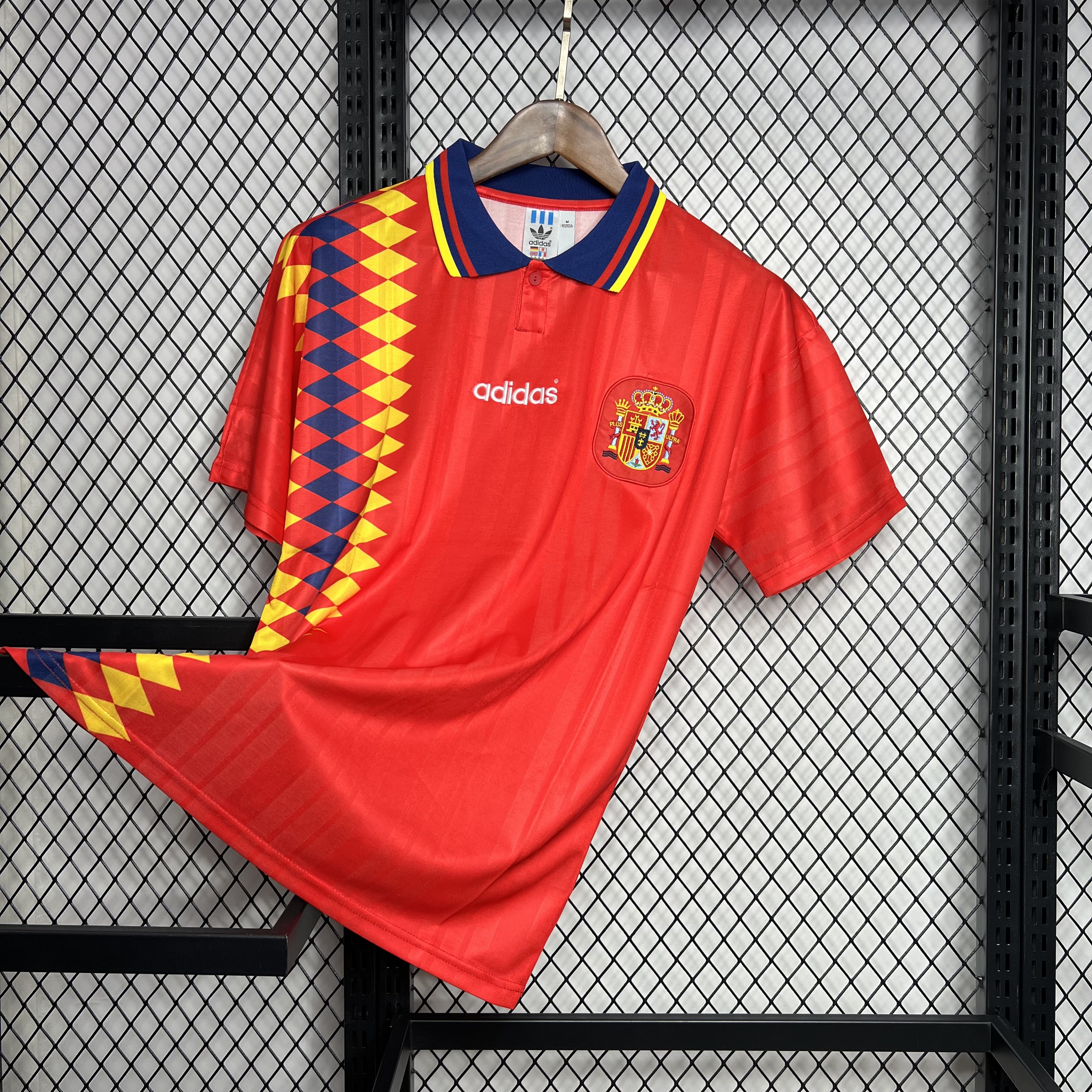 Retro Spain 1994 Home Stadium Jersey - UnitedFutballJersey