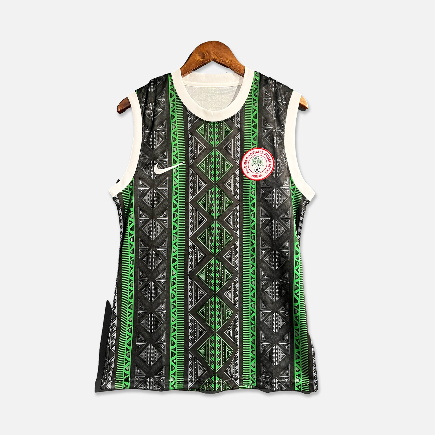 Nigeria 23-24 Training Vest - Black & Green - UnitedFutballJersey