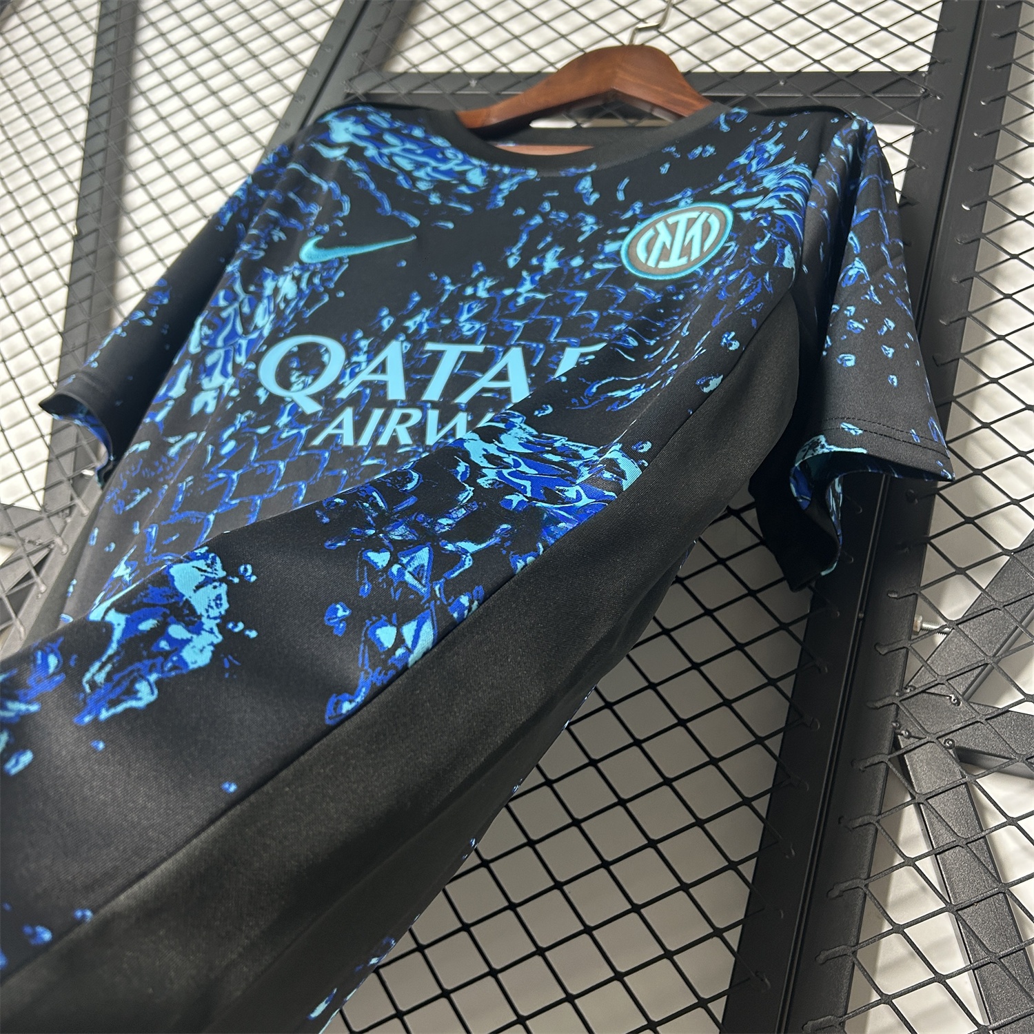 Inter Milan 25-26 Blue Snake Pattern Pre-Match Training Jersey - Fans Version - UnitedFutballJersey