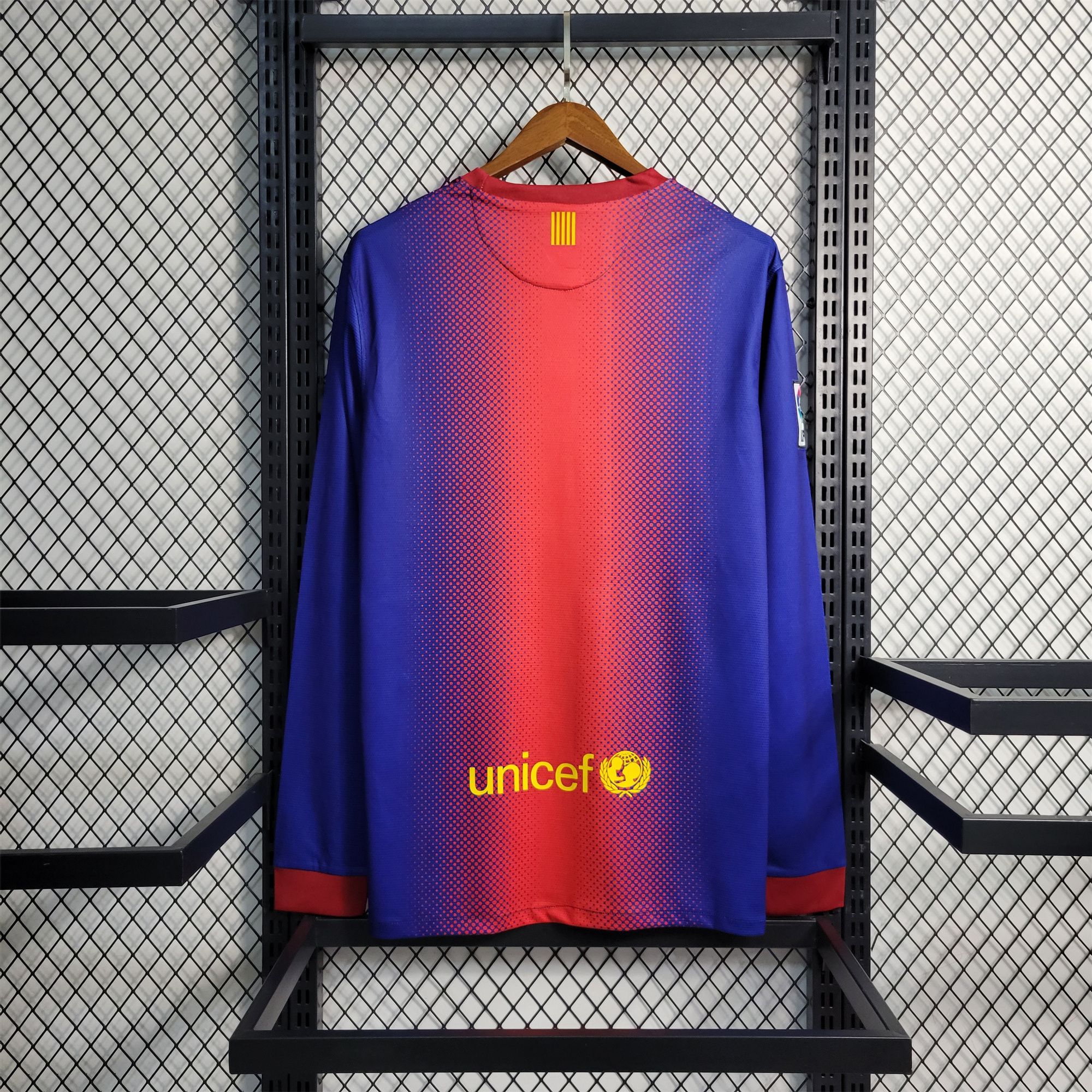 B.A.R.S.A Retro 12-13 Home Stadium Long Sleeve Jersey - UnitedFutballJersey