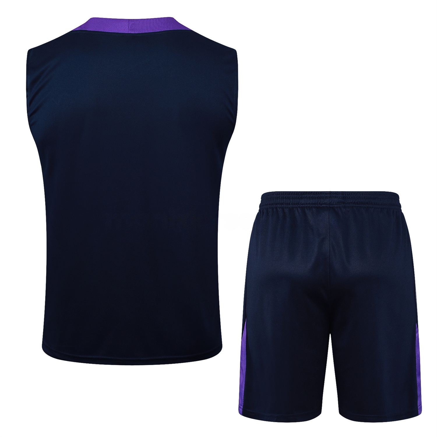 Corinthians 25-26 Vest Training Set - Deep Blue Black Vest and Shorts - UnitedFutballJersey
