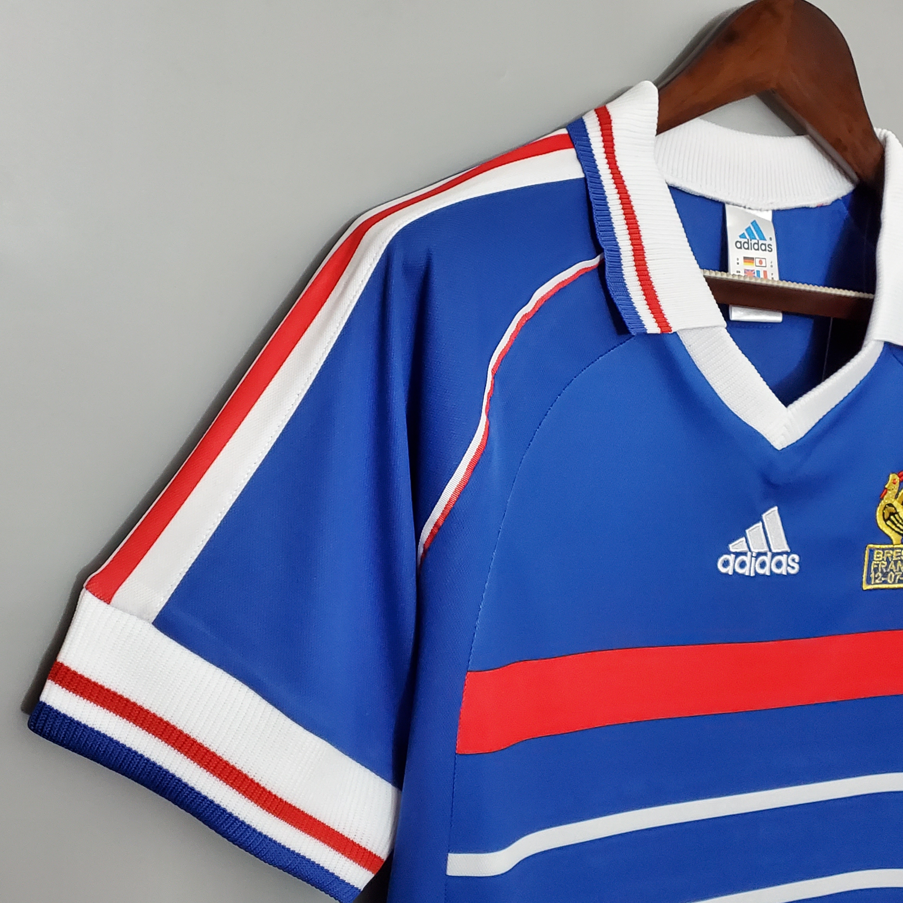 France Retro 1998 Home Jersey - UnitedFutballJersey