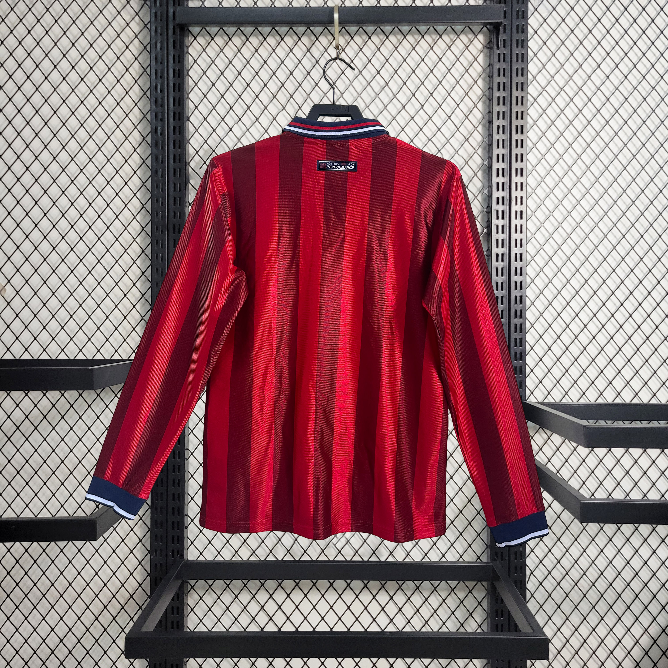 Retro England 1998 Away Long Sleeve Jersey - UnitedFutballJersey