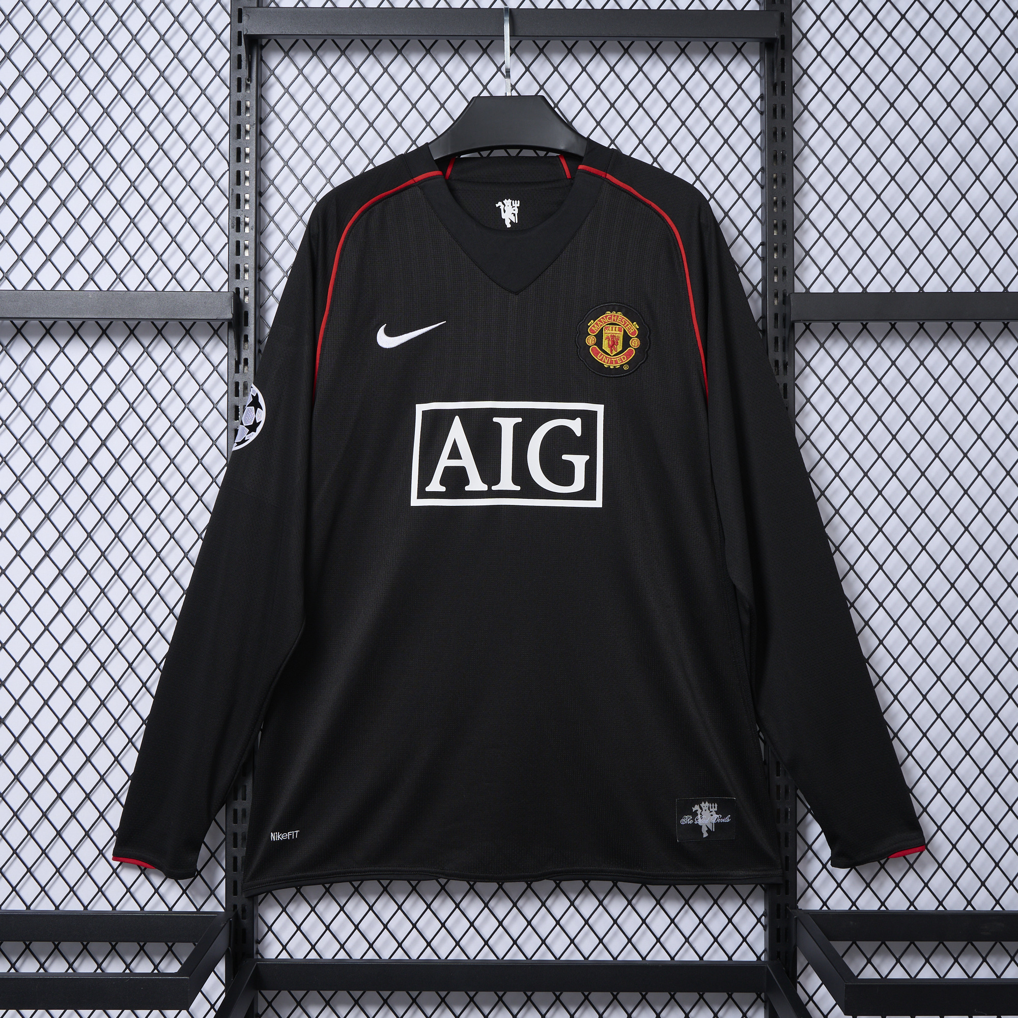 Retro Manchester United 07-08 Away Long Sleeve Jersey - UnitedFutballJersey