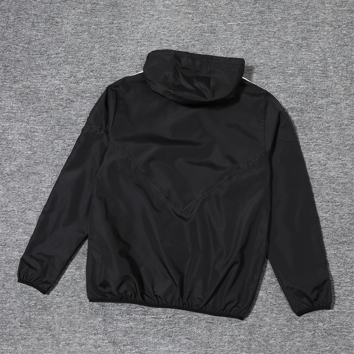 Juventus 25-26 Terrace Icon Windbreaker Jacket - Black - UnitedFutballJersey