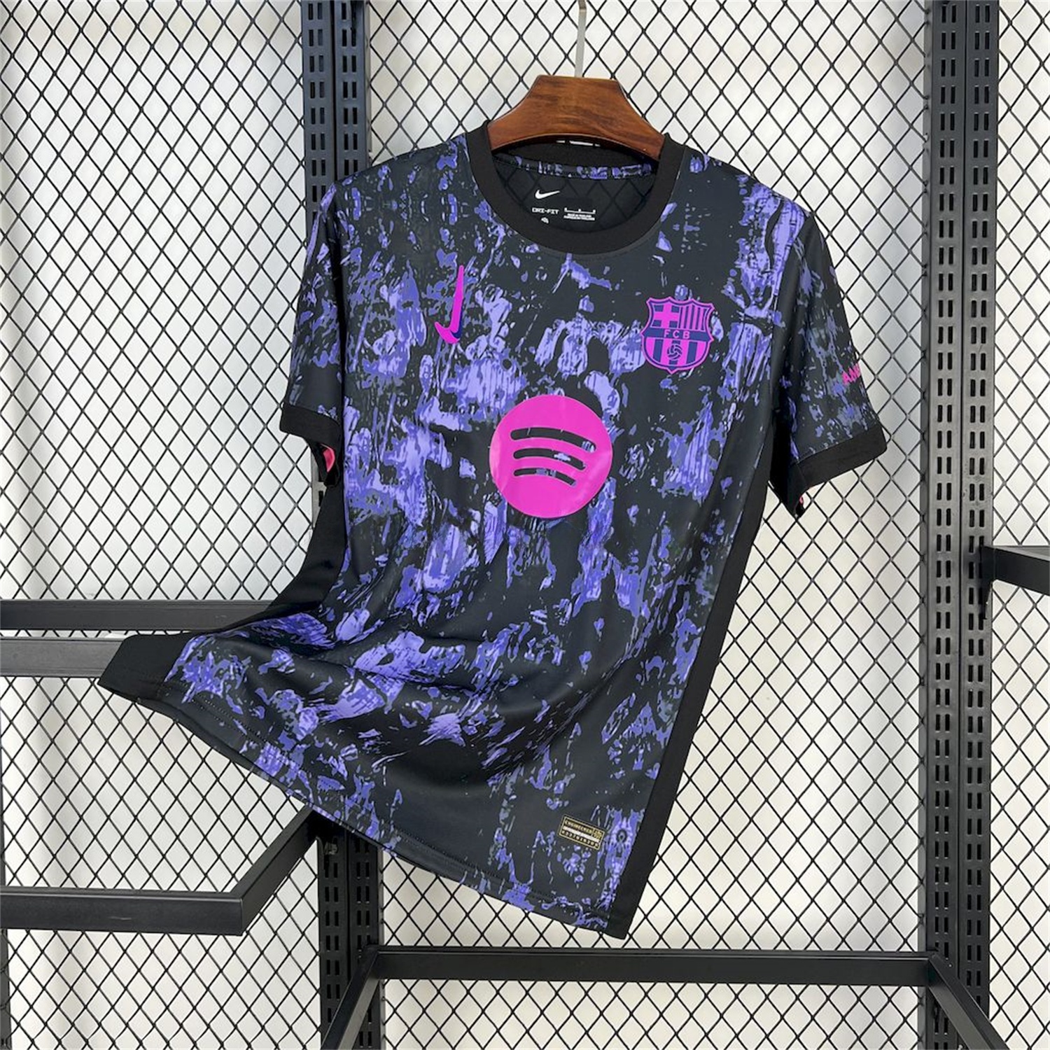 B.A.R.S.A 25-26 Purple Rock Pattern Jersey - Fans Version - UnitedFutballJersey
