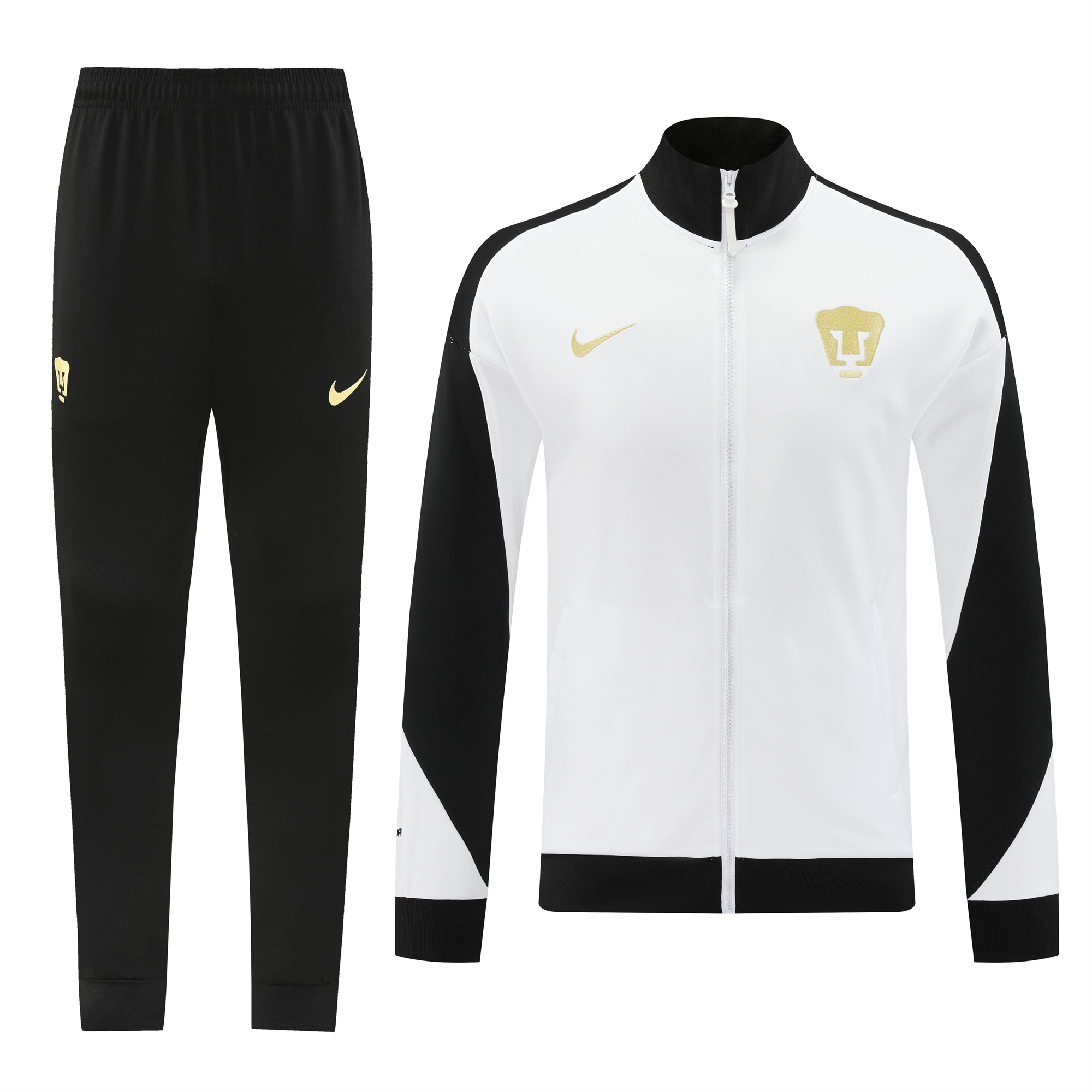 Pumas UNAM 24-25 Jacket Training Tracksuit - White - UnitedFutballJersey