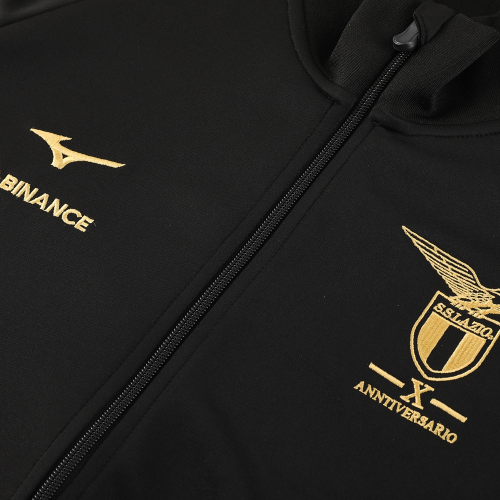 Lazio 23-24 Jacket Training Tracksuit - Black - UnitedFutballJersey