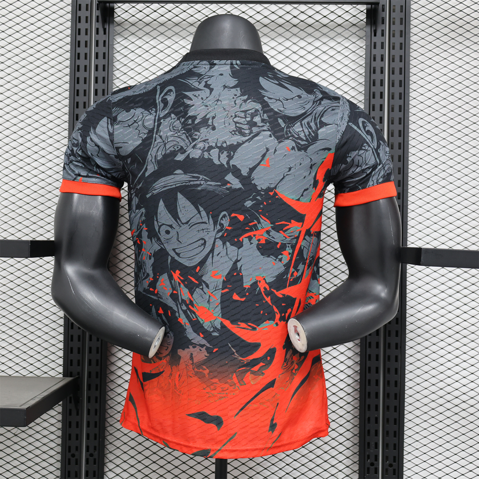 Japan 2024 ONE PIECE Luffy Special Edition Black Jersey - Player Version - UnitedFutballJersey