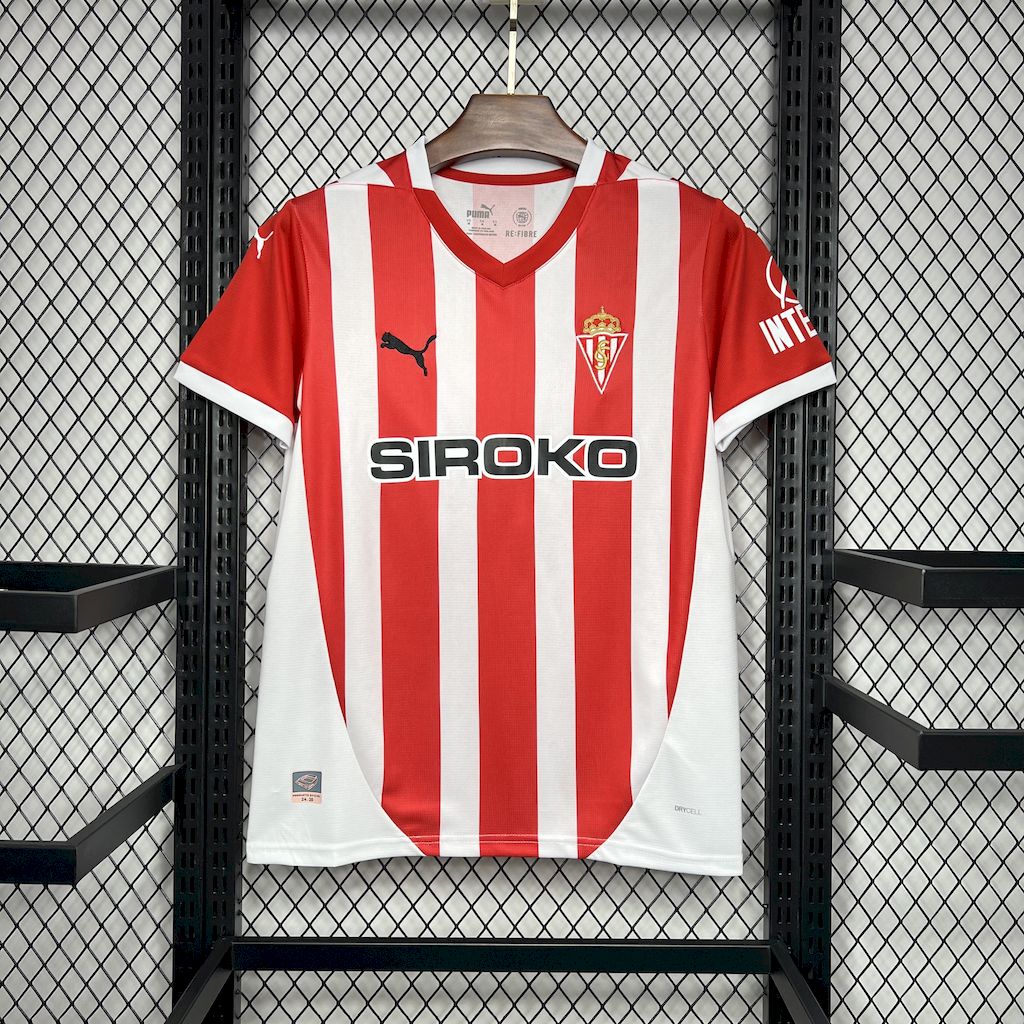Sporting de Gijon 24-25 Home Stadium Jersey - Fans Version - UnitedFutballJersey