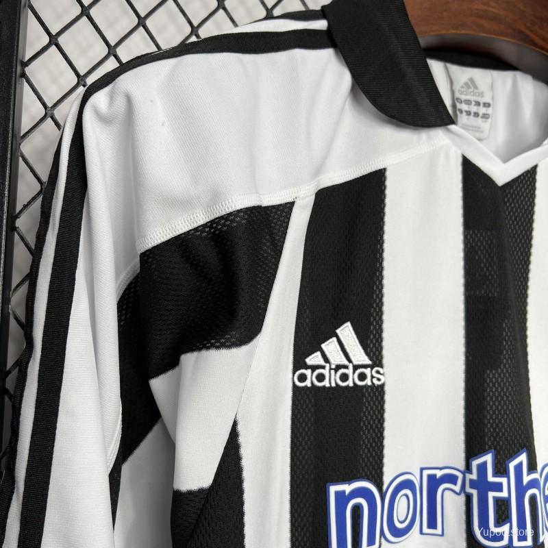 Retro Newcastle United 2003-05 Home Long Sleeve Jersey - UnitedFutballJersey