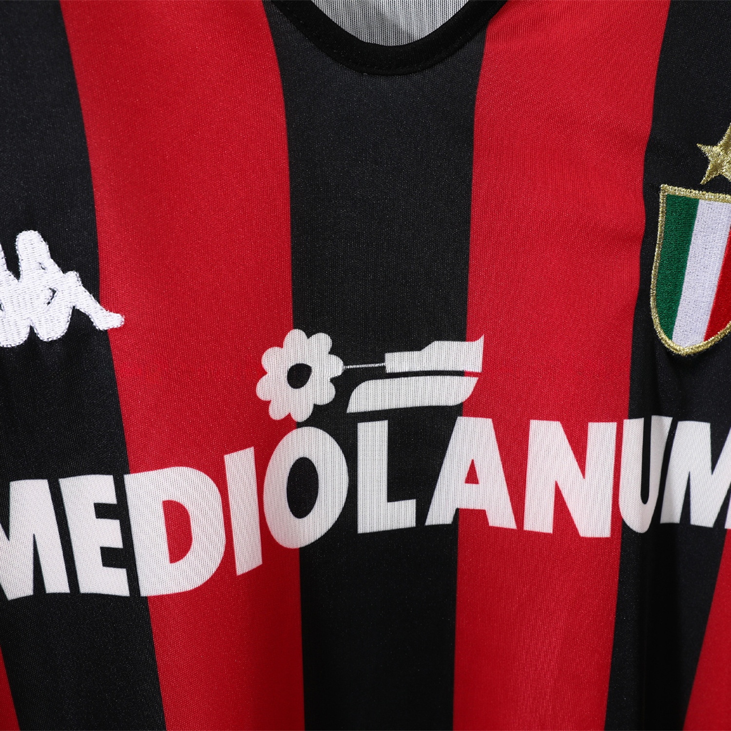 Retro AC Milan 1988-89 Home Long Sleeves Jersey - UnitedFutballJersey