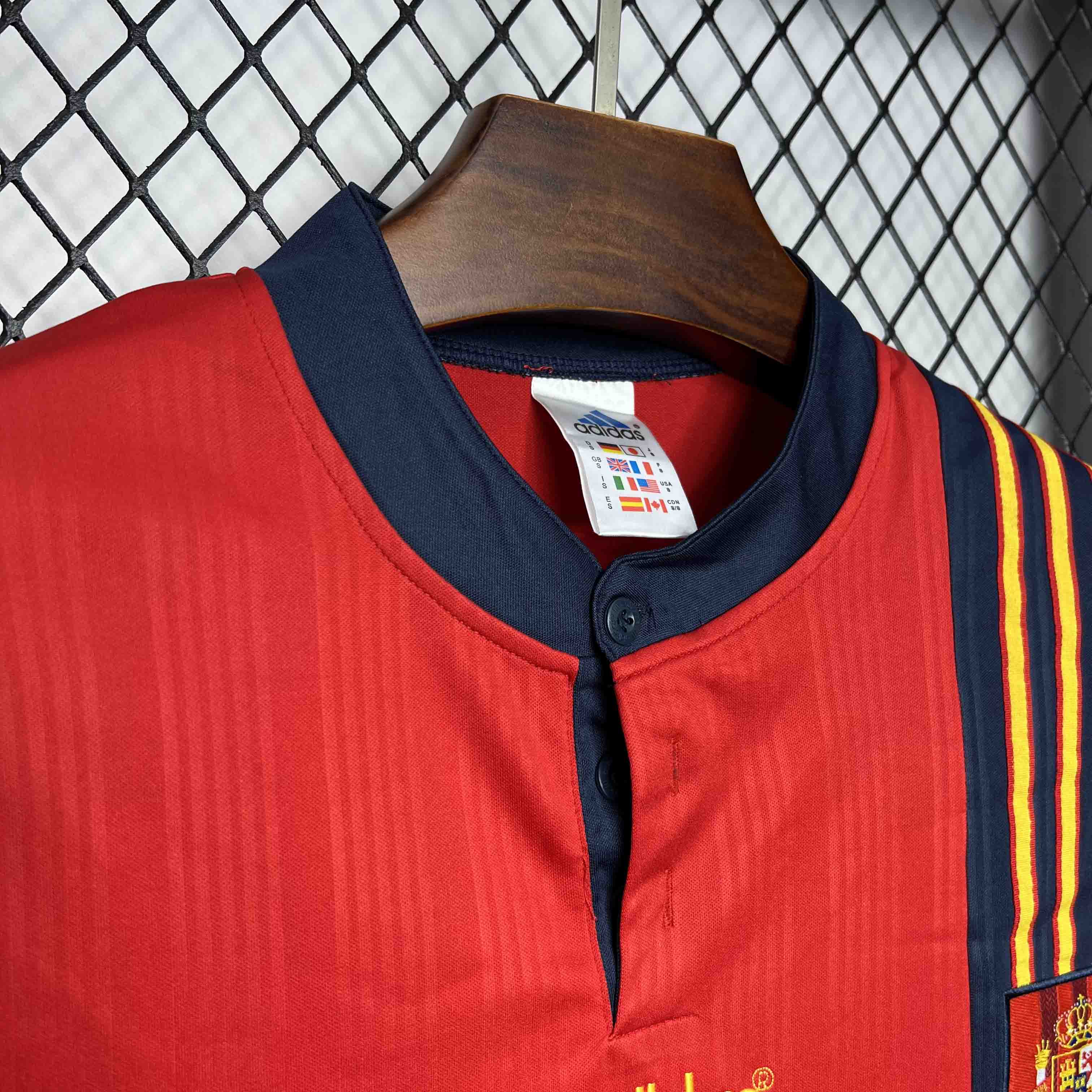 Retro Spain 1996 Home Jersey - UnitedFutballJersey