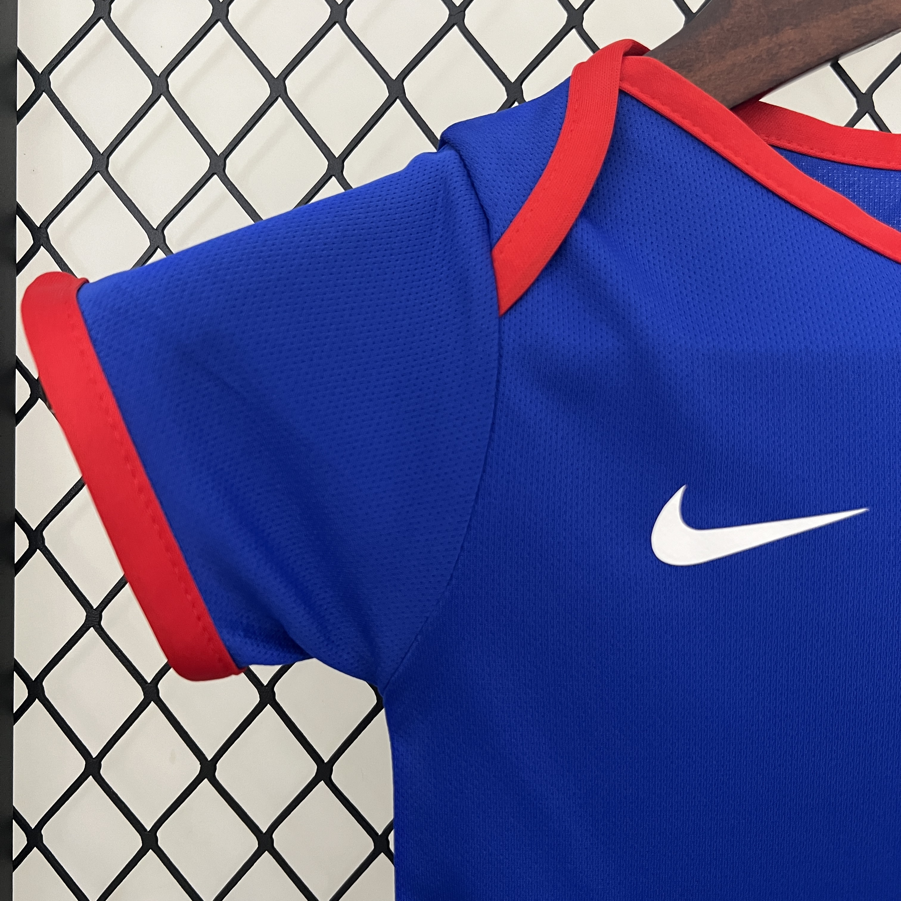 France 2024 Home Baby Crawling Suit - UnitedFutballJersey