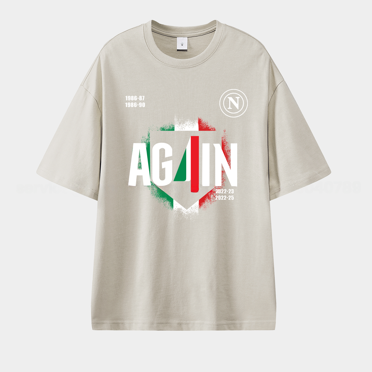 Napoli AG4IN 2025 Unisex Pure Cotton T-shirt - UnitedFutballJersey
