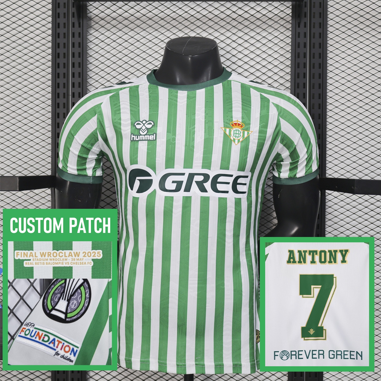 Real Betis 2025 Conference League Final Special Jersey - Player Version - UnitedFutballJersey