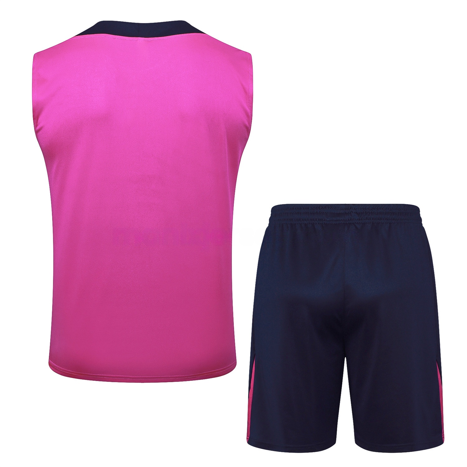 B.A.R.S.A 25-26 Vest Training Set - Purple Pink Vest and Black Shorts - UnitedFutballJersey