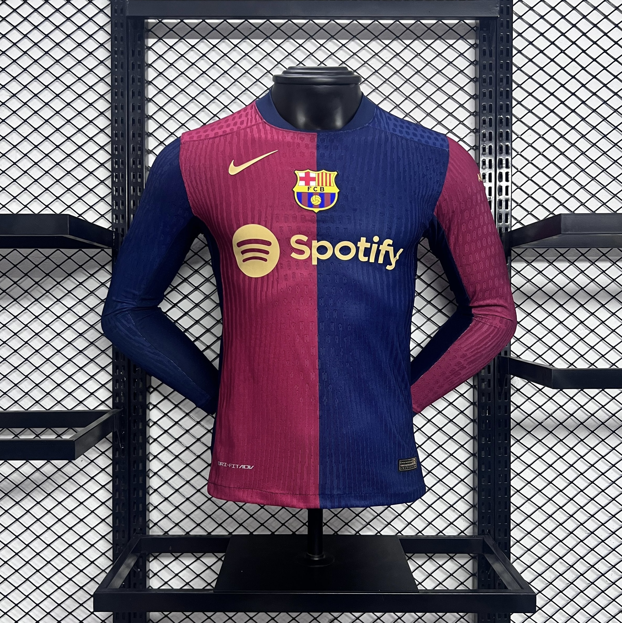 Barcelona 24-25 Home Long Sleeve Jersey - Player Version - UnitedFutballJersey