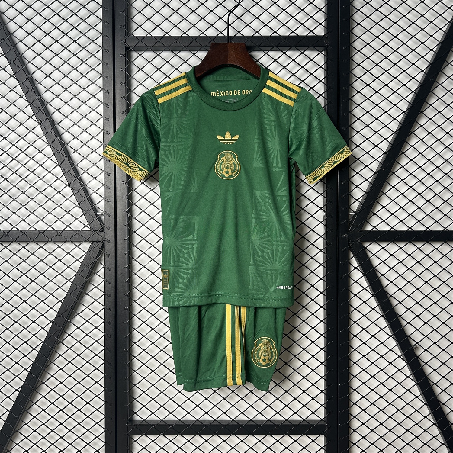 Mexico 2025 Gold Cup Green Kids Kit - UnitedFutballJersey