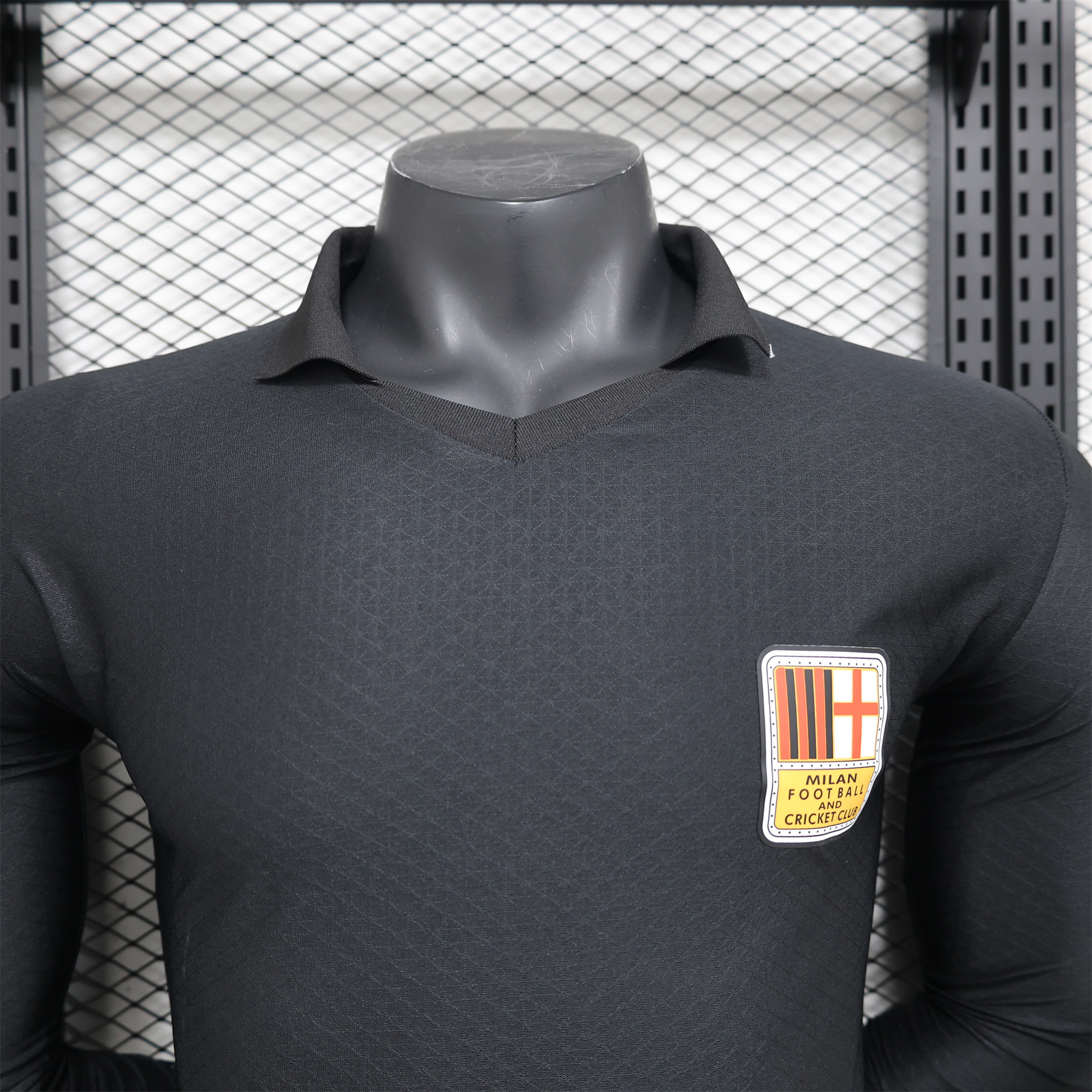 AC Milan 24-25 125th Anniversary Long Sleeves Black GK Jersey - Player Version - UnitedFutballJersey
