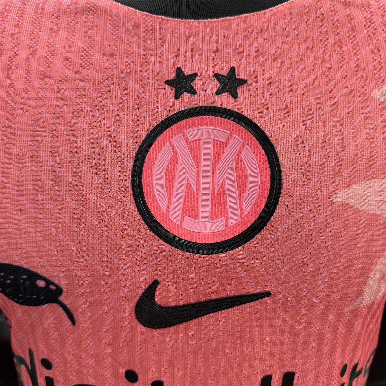 Inter Milan 25-26 Black Snake Special Pink Jersey - Player Version - UnitedFutballJersey
