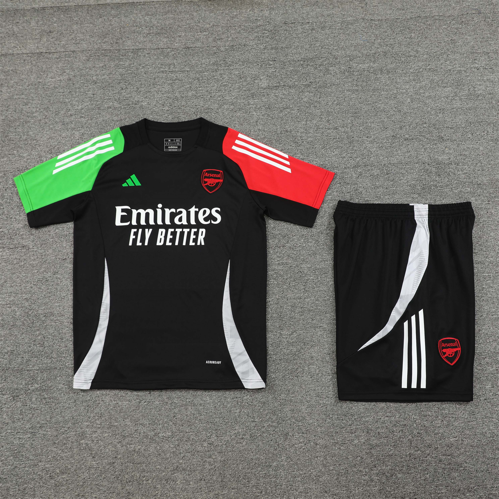 Arsenal 24-25 Short-Sleeve Training Set - Black - UnitedFutballJersey