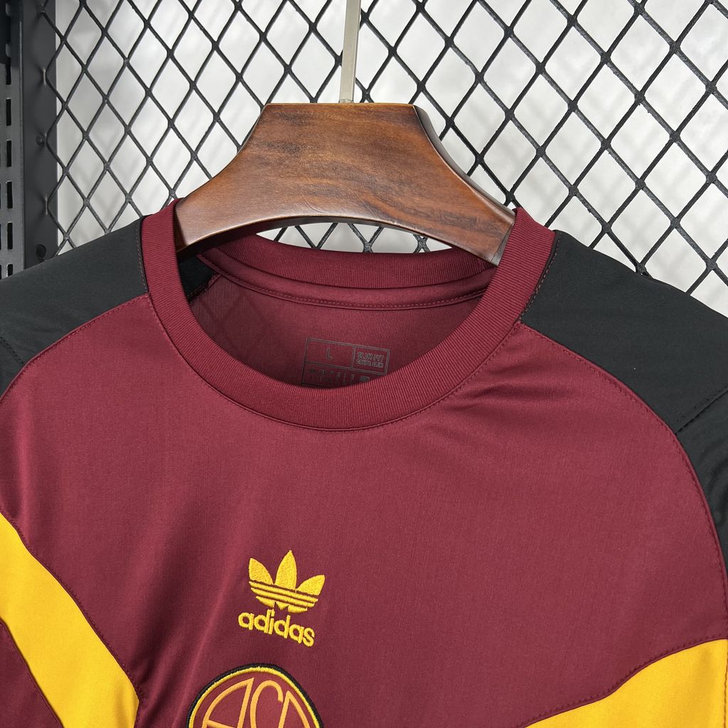 AS Roma 24-25 Originals LFSTLR T-Shirt - Deep Red - UnitedFutballJersey