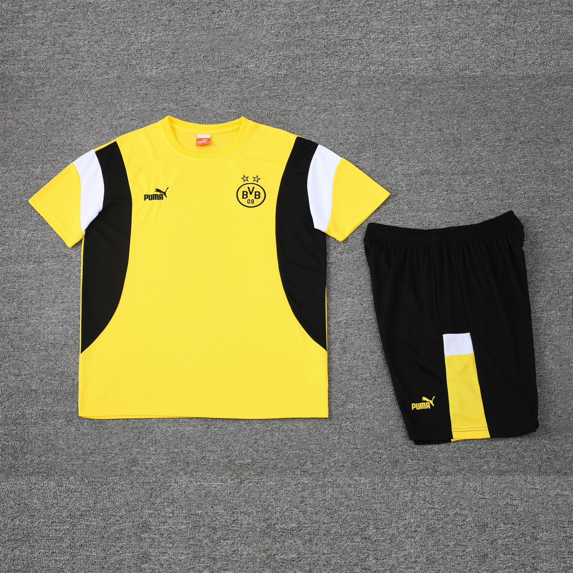 Dortmund 23-24 Short-Sleeve Training Set - Yellow - UnitedFutballJersey