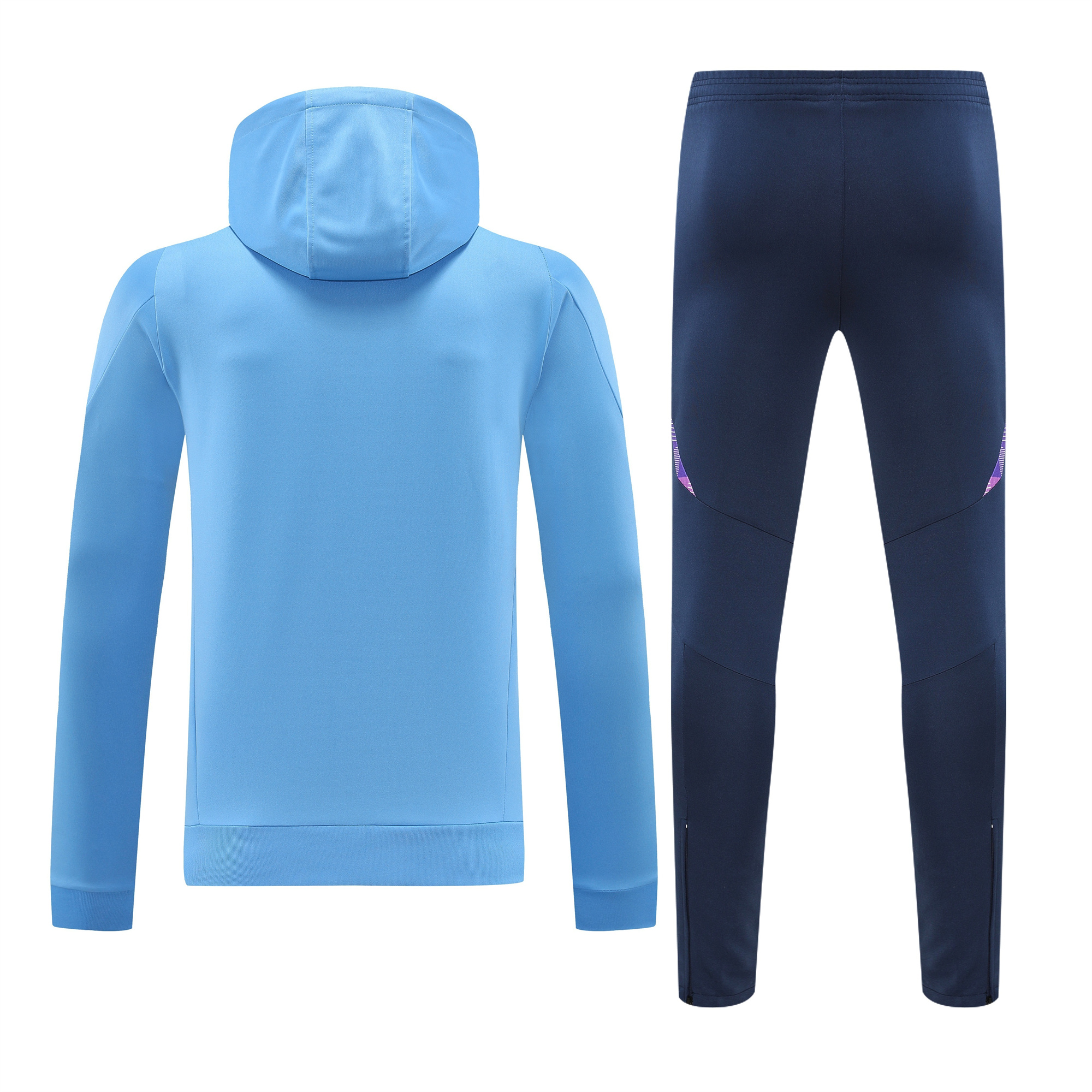 Argentina 24-25 Long Sleeve Training Set - Blue Top and Deep Blue Pants - UnitedFutballJersey