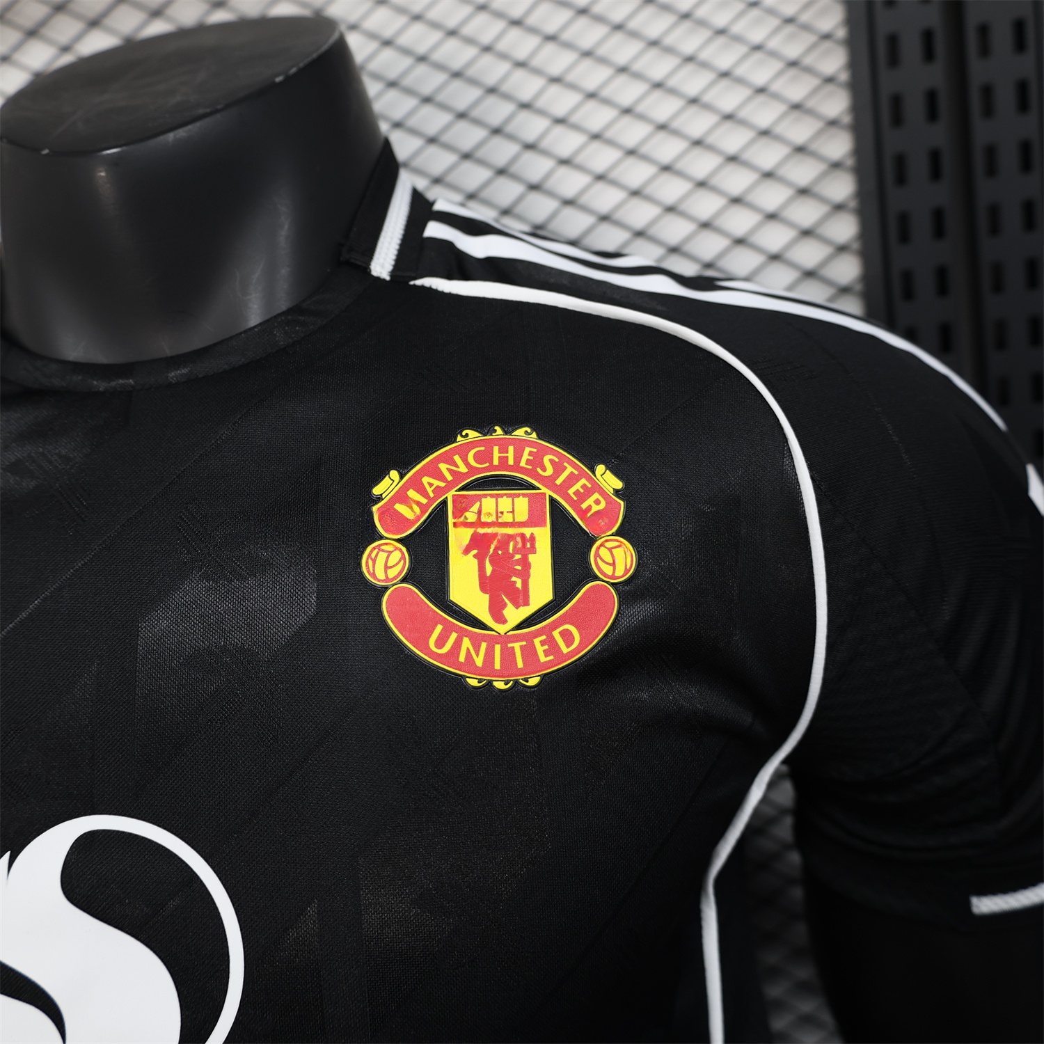 Manchester United 25-26 Black Training Jersey - Player Version - UnitedFutballJersey