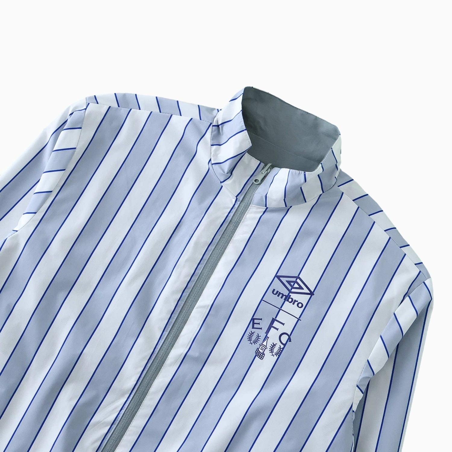 Everton 1988-89 Retro Style Double Sided Reversible Windbreaker - White & Grey - UnitedFutballJersey