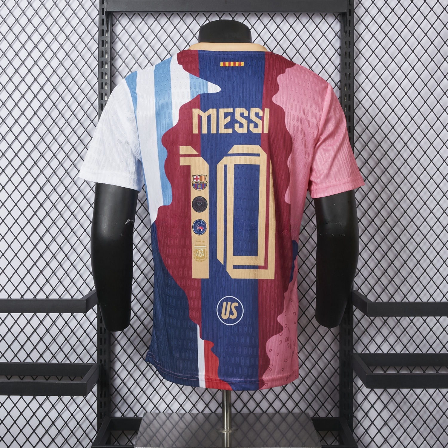 Messi Career Commemorative Jersey - Player Version - Argentina B.A.R.S.A INT M.A.M Paris Saint-Germain PSG - UnitedFutballJersey