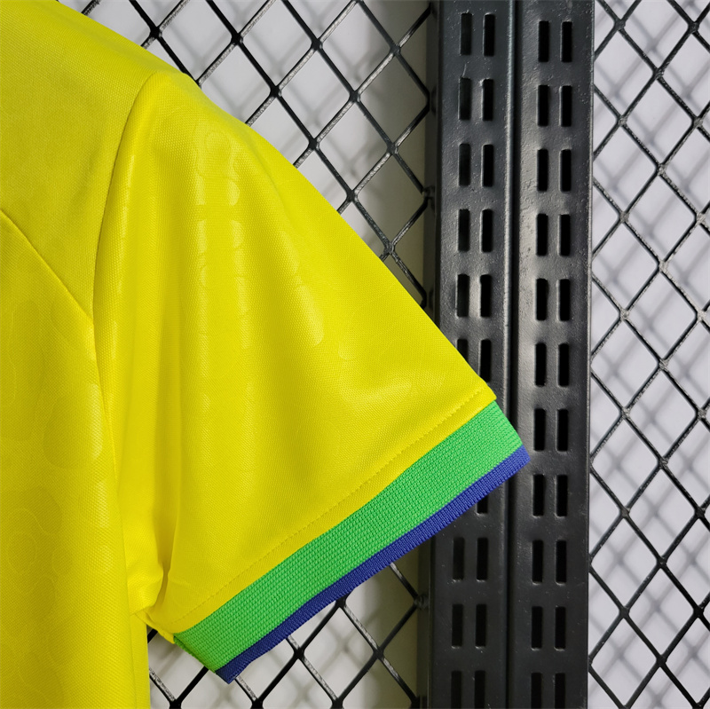 World Cup 2022 Brazil 22-23 Home Kids Kit - UnitedFutballJersey