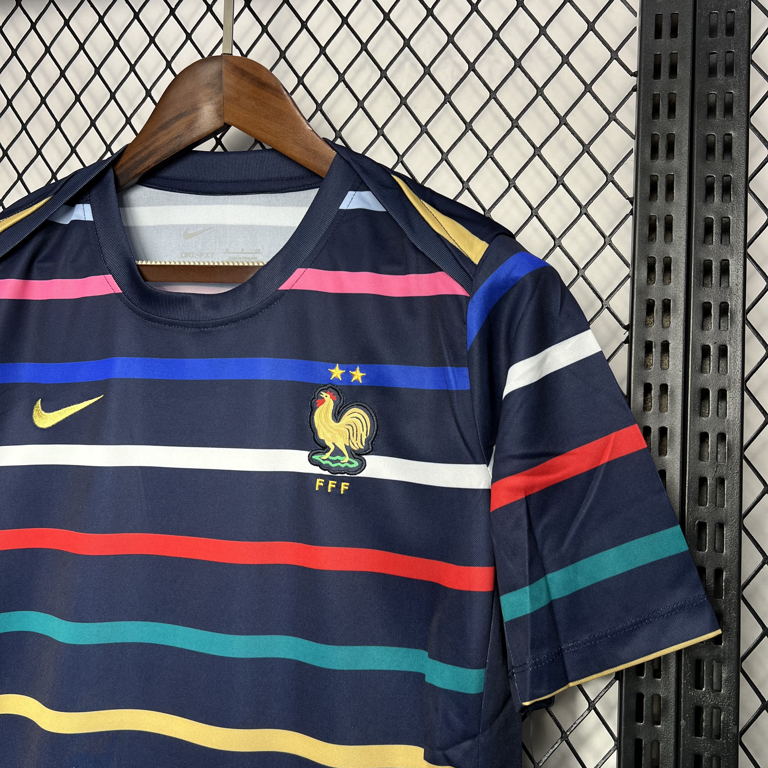 France 24-25 Pre-match Training Jersey - Fans Version - UnitedFutballJersey