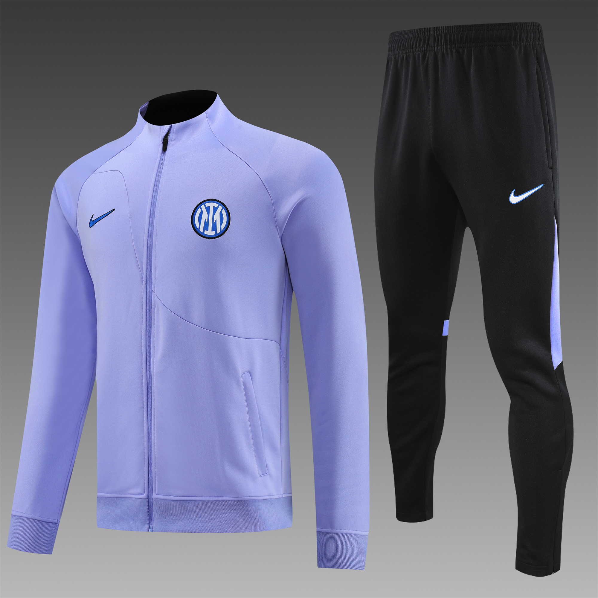 Inter Milan 23-24 Jacket Training Tracksuit Purple - UnitedFutballJersey