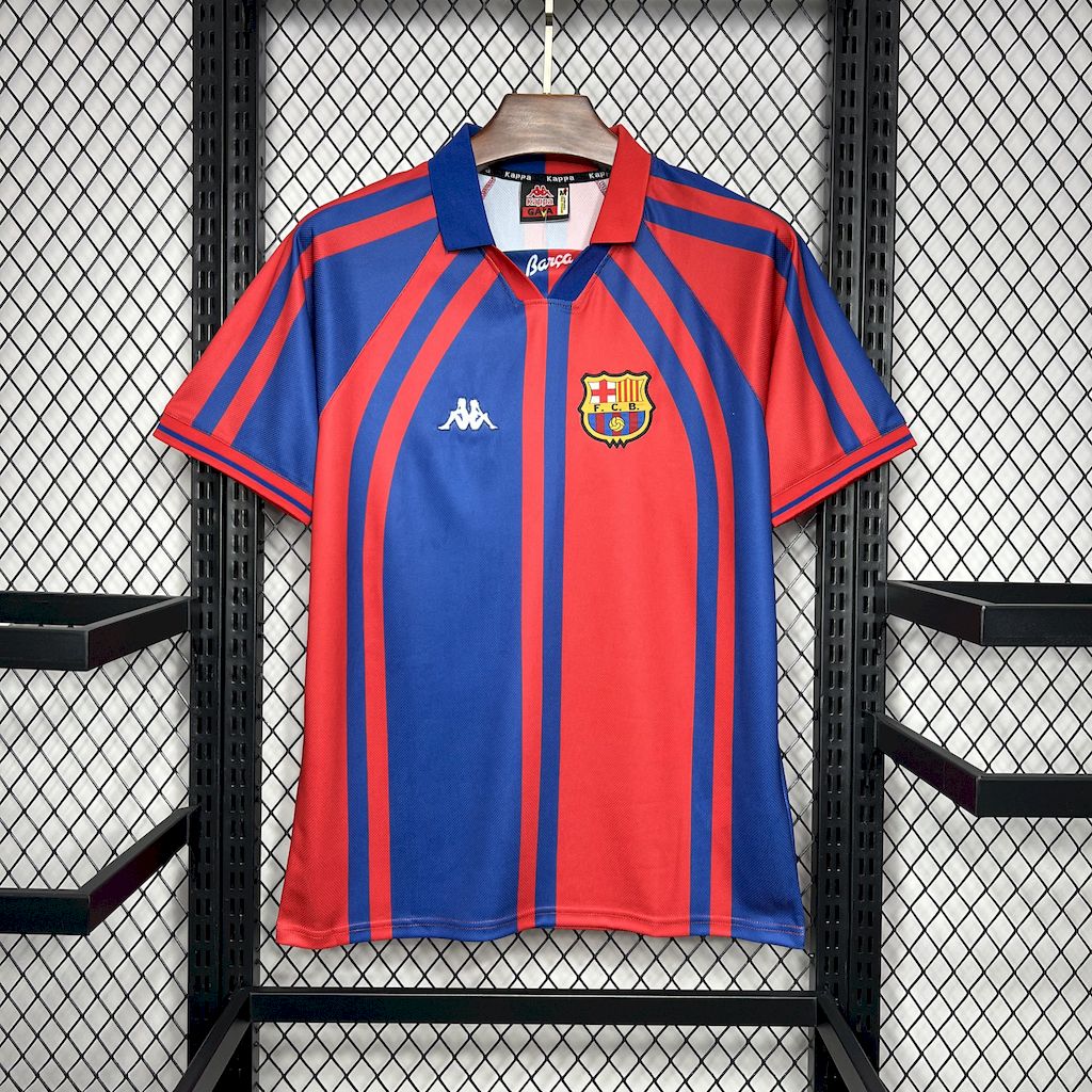 Retro Barcelona 1997-98 European Home Jersey - UnitedFutballJersey