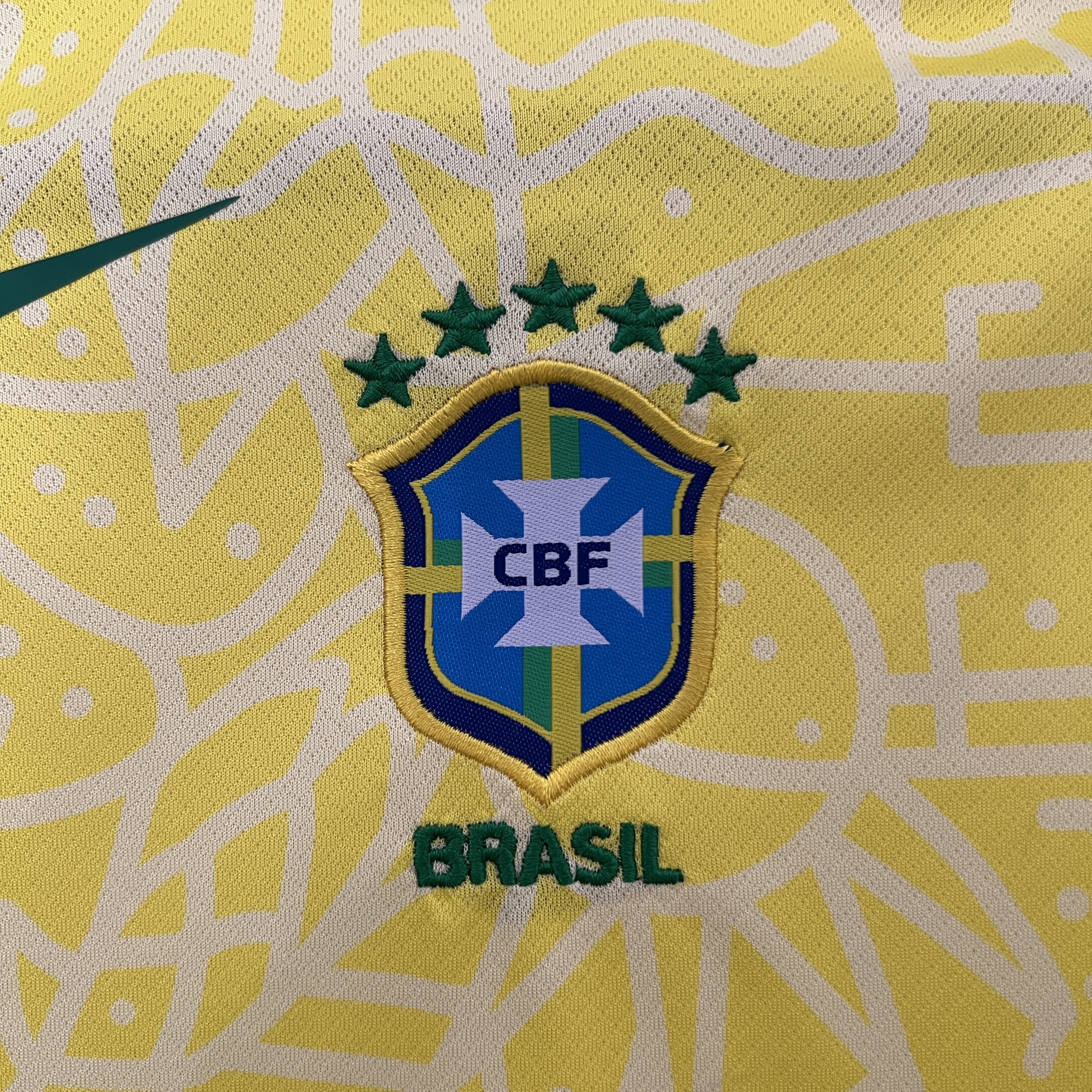 Brazil 2024 Home Baby Crawling Suit - UnitedFutballJersey