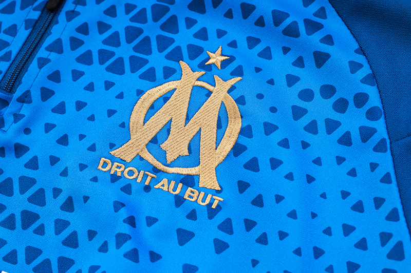 Marseille 23-24 Long Sleeve Training Set -Blue - UnitedFutballJersey