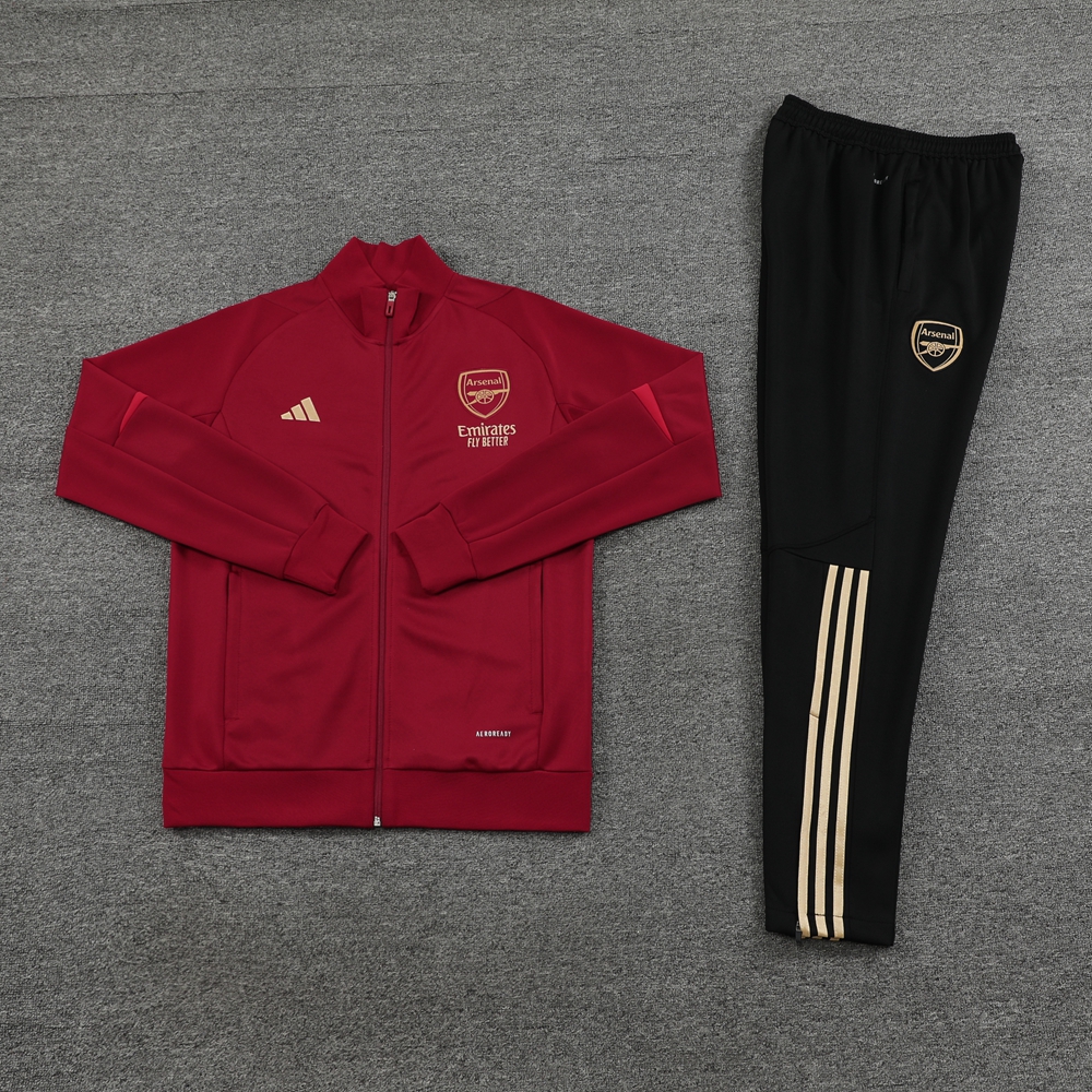 Arsenal 23-24 Jacket Training Tracksuit - Deep Red - UnitedFutballJersey