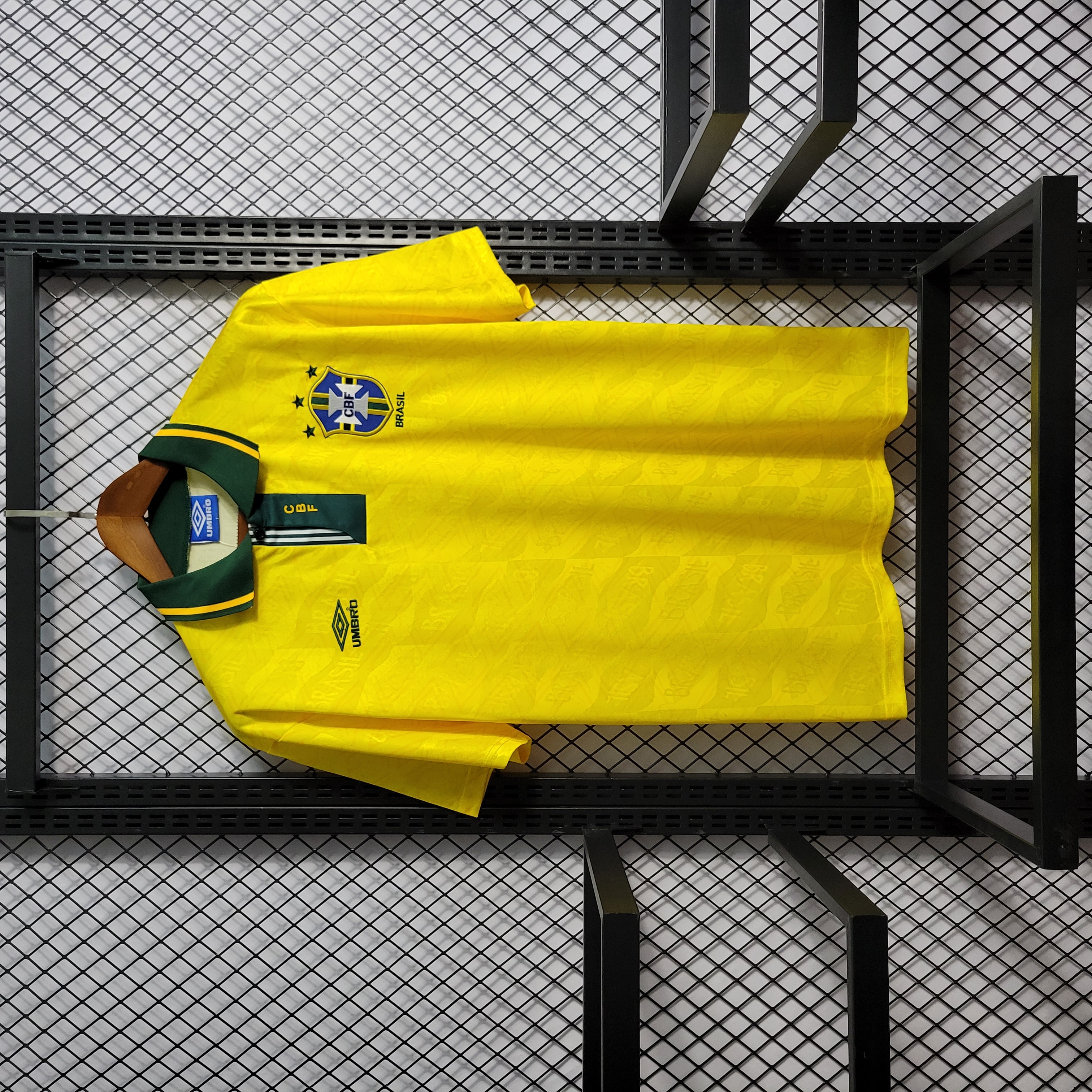 Retro Brazil 1991-93 Home Stadium Jersey - UnitedFutballJersey