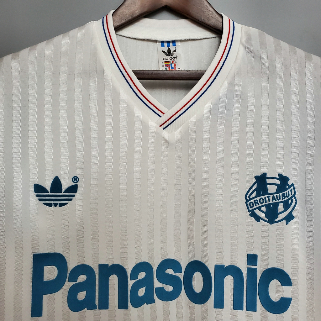 Retro Marseille 1990-91 Home Stadium Jersey - UnitedFutballJersey