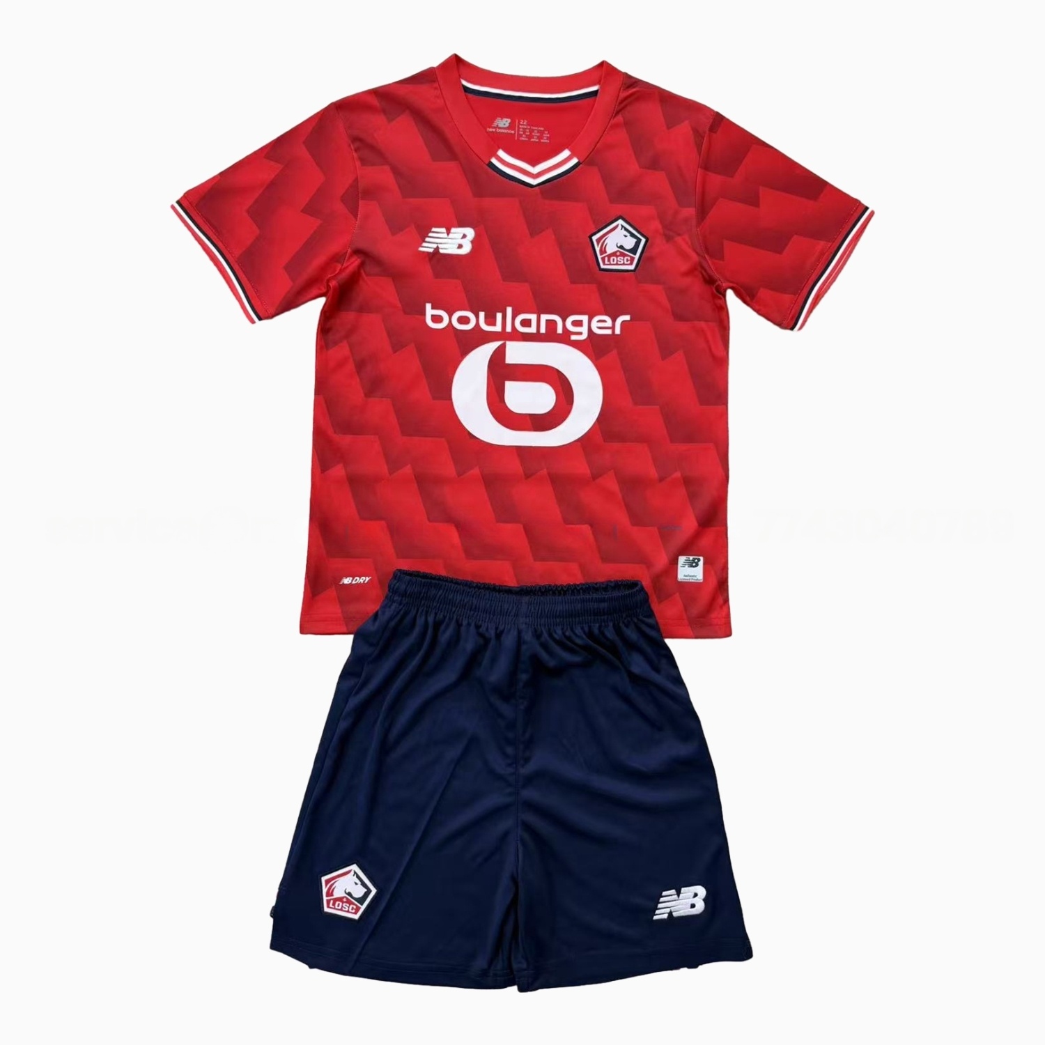 Lille 25-26 Home Men's Adult Jersey Set - Fans Version - UnitedFutballJersey