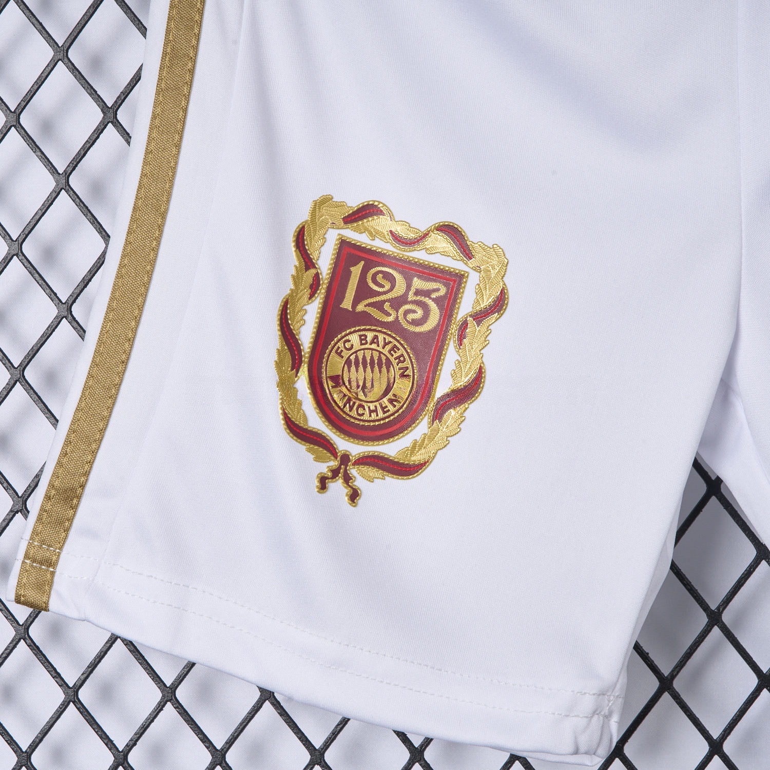 Bayern Munich 2025 White 125th Anniversary Shorts - Fans Version - UnitedFutballJersey