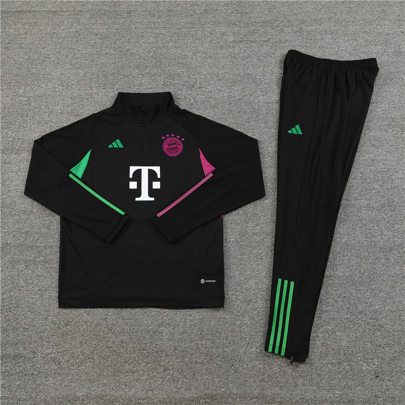 Bayern Munich 23-24 Long Sleeve Training Set -Black - UnitedFutballJersey