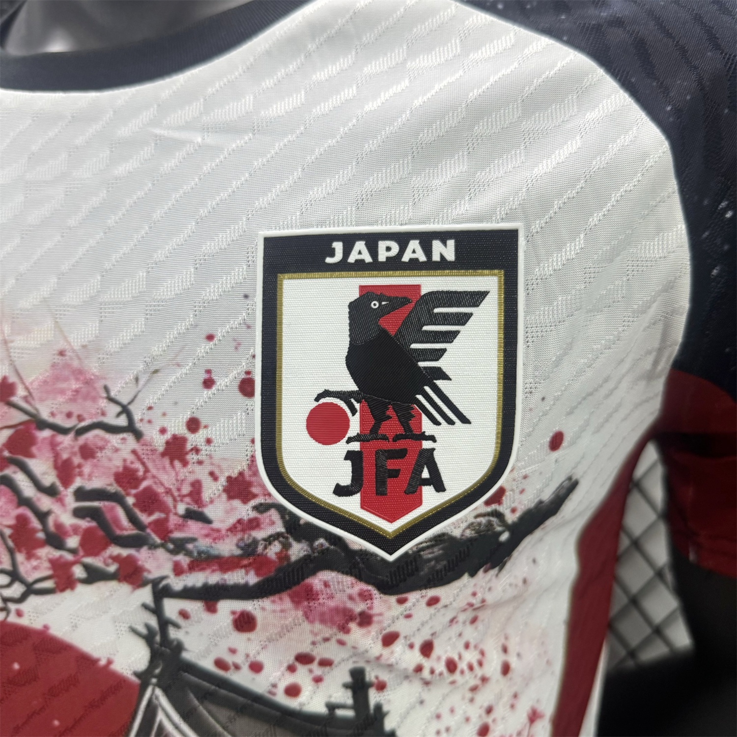 Japan 25-26 Sunset Over Mount Fuji Flowers Floating Over Churei Pagoda Special Jersey - Player Version - UnitedFutballJersey