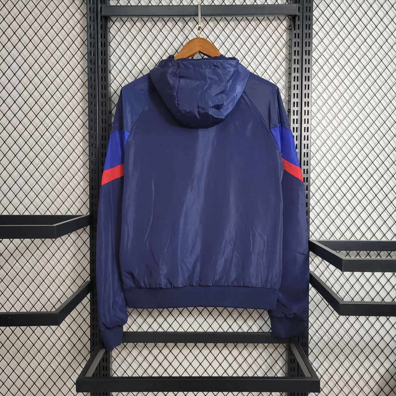 B.A.R.S.A 23-24 Player Windbreaker Jacket - Blue - UnitedFutballJersey