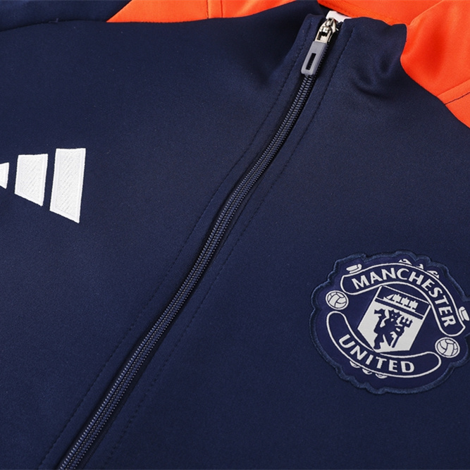 Manchester United 24-25 Jacket Training Tracksuit - Royal Blue - UnitedFutballJersey