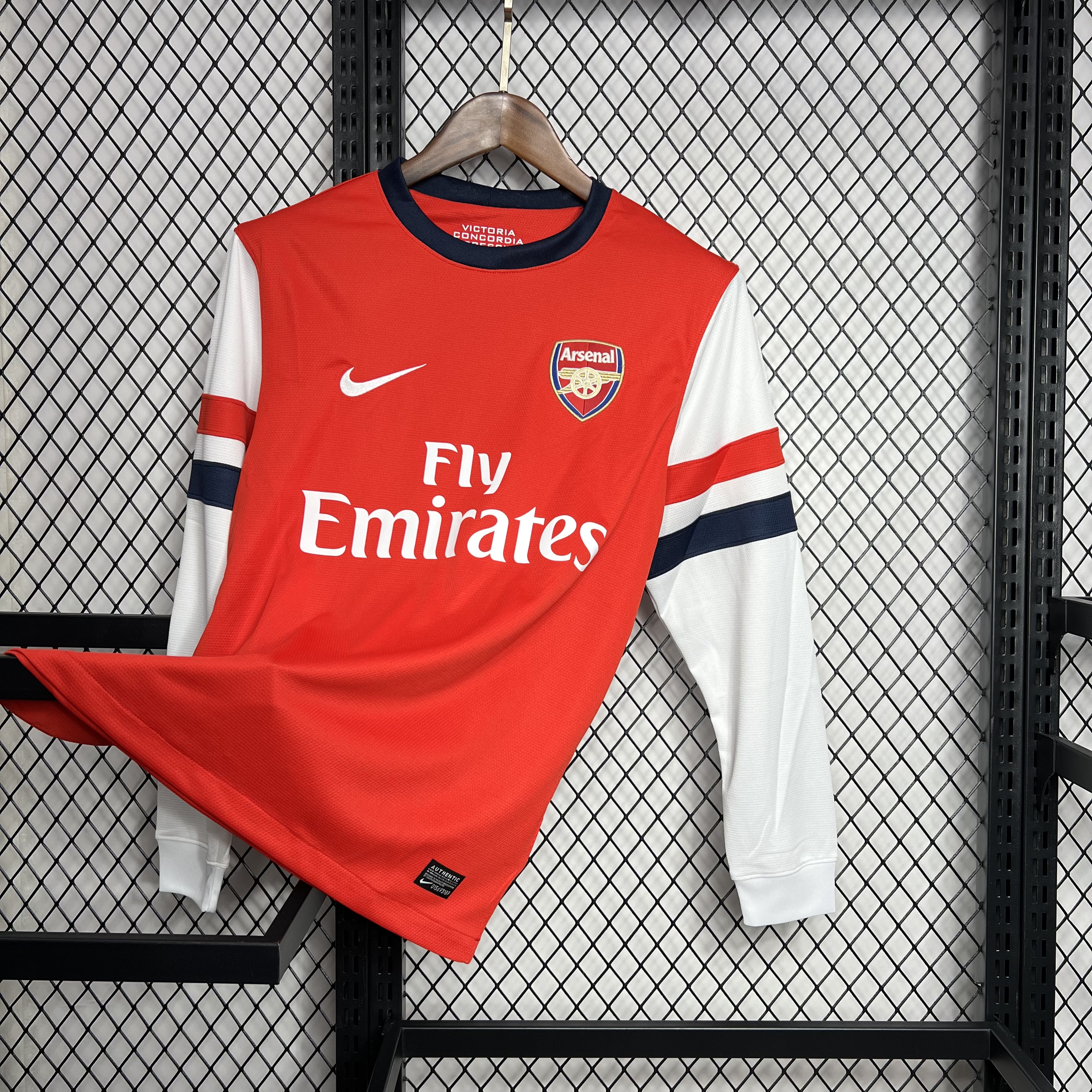 Retro Arsenal 2012-13 Home Long Sleeve Jersey - UnitedFutballJersey